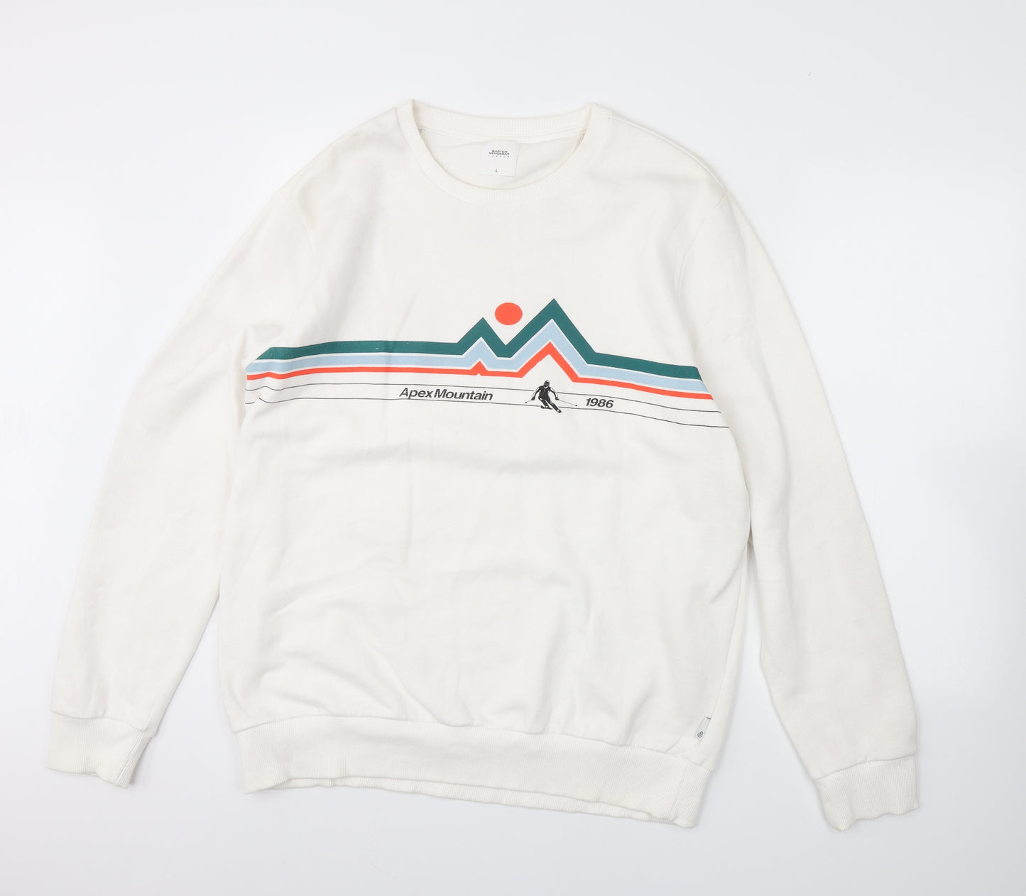 Burton Mens White   Pullover Jumper Size L