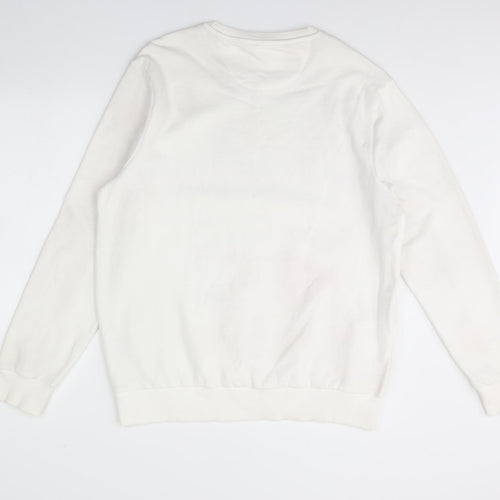 Burton Mens White   Pullover Jumper Size L