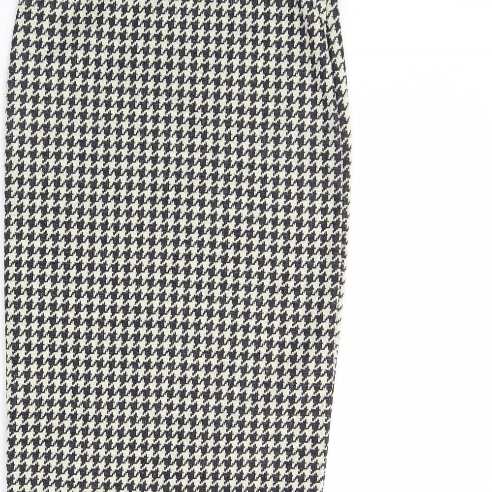 River Island Womens Beige Herringbone  Straight & Pencil Skirt Size 8