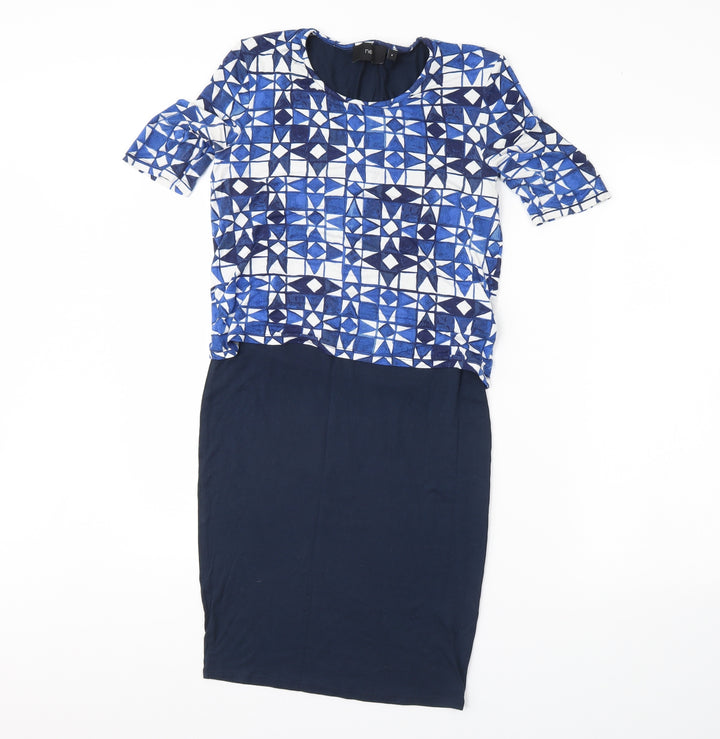 NEXT Womens Blue Pencil Dress Size 8