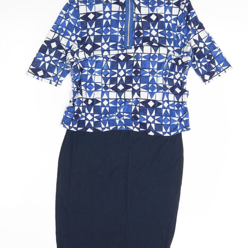 NEXT Womens Blue   Pencil Dress  Size 8