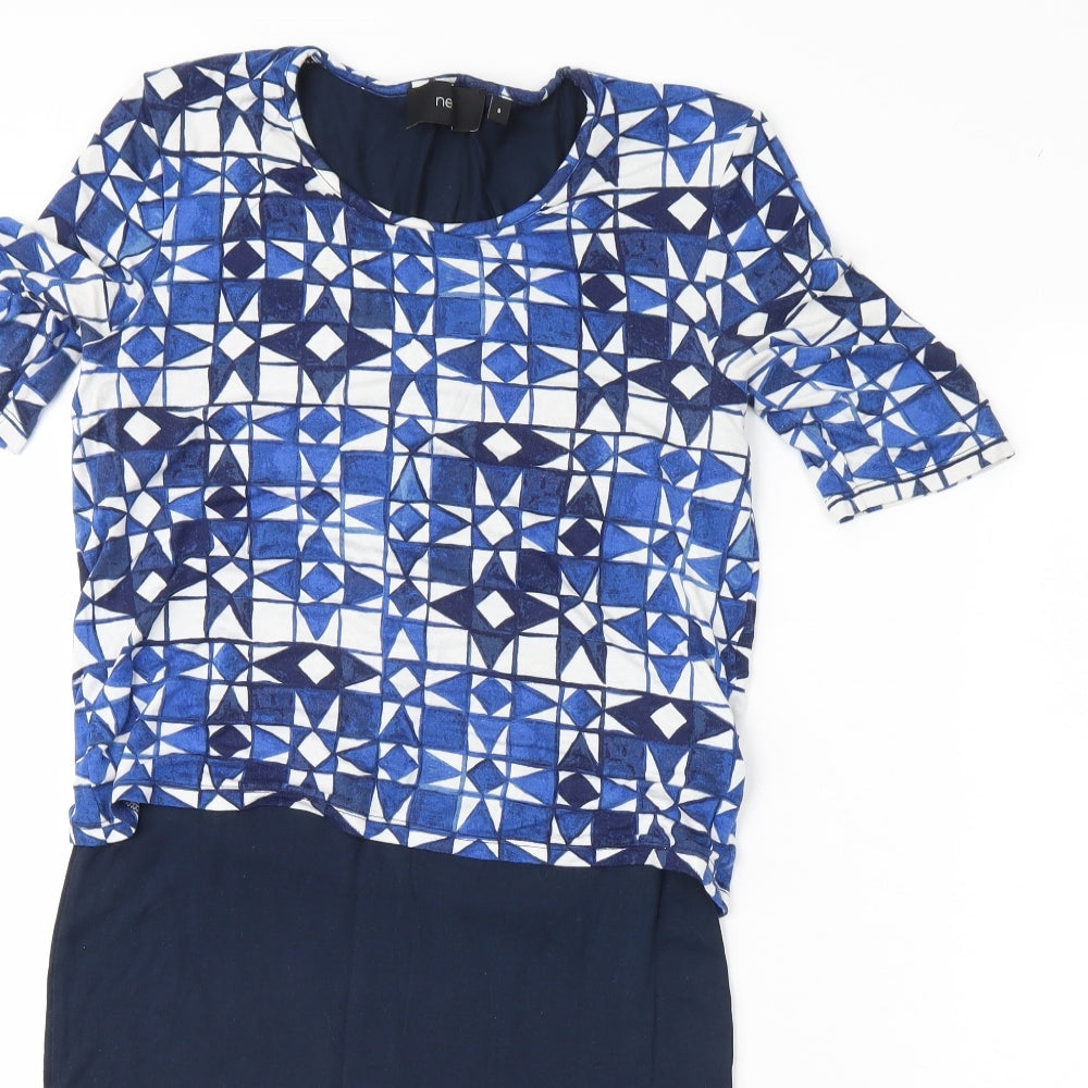 NEXT Womens Blue   Pencil Dress  Size 8