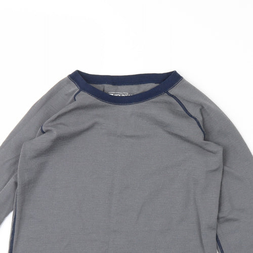 Mountain Warehouse Boys Grey   Basic T-Shirt Size 11 Years
