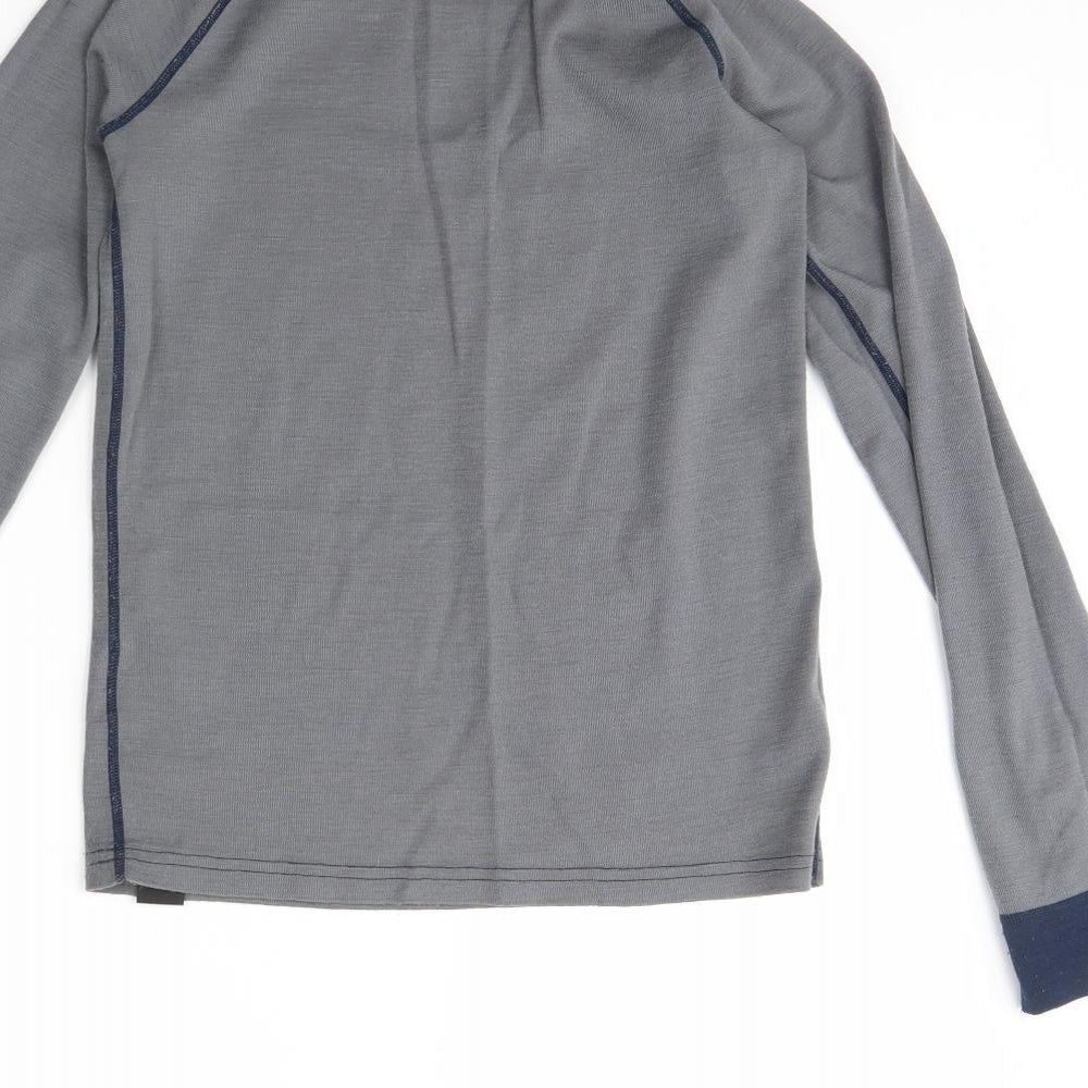 Mountain Warehouse Boys Grey   Basic T-Shirt Size 11 Years