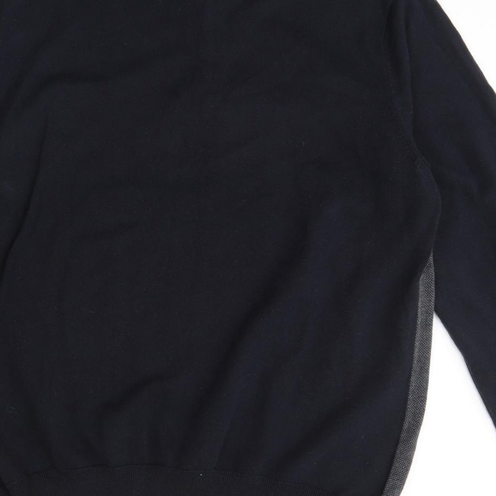 M&S Mens Black   Pullover Jumper Size XL