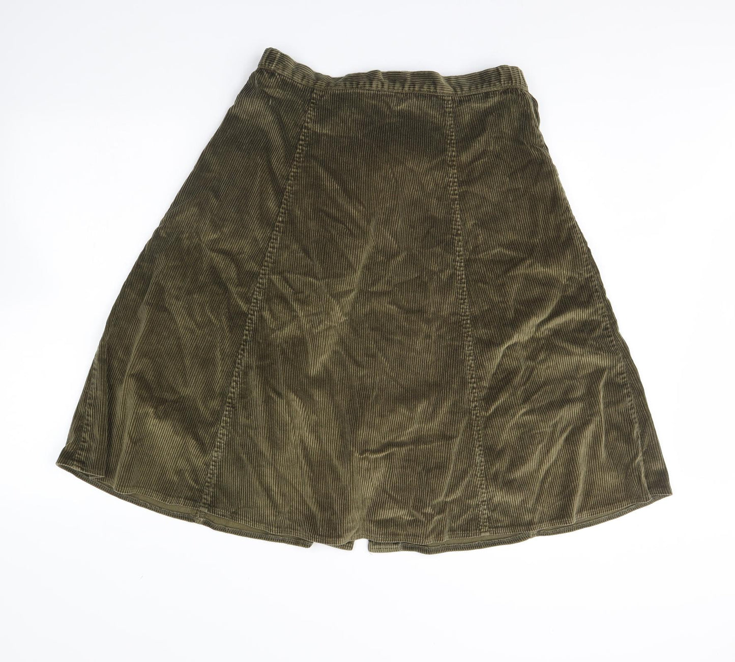 Country collection Womens Green  Corduroy Flare Skirt Size 14