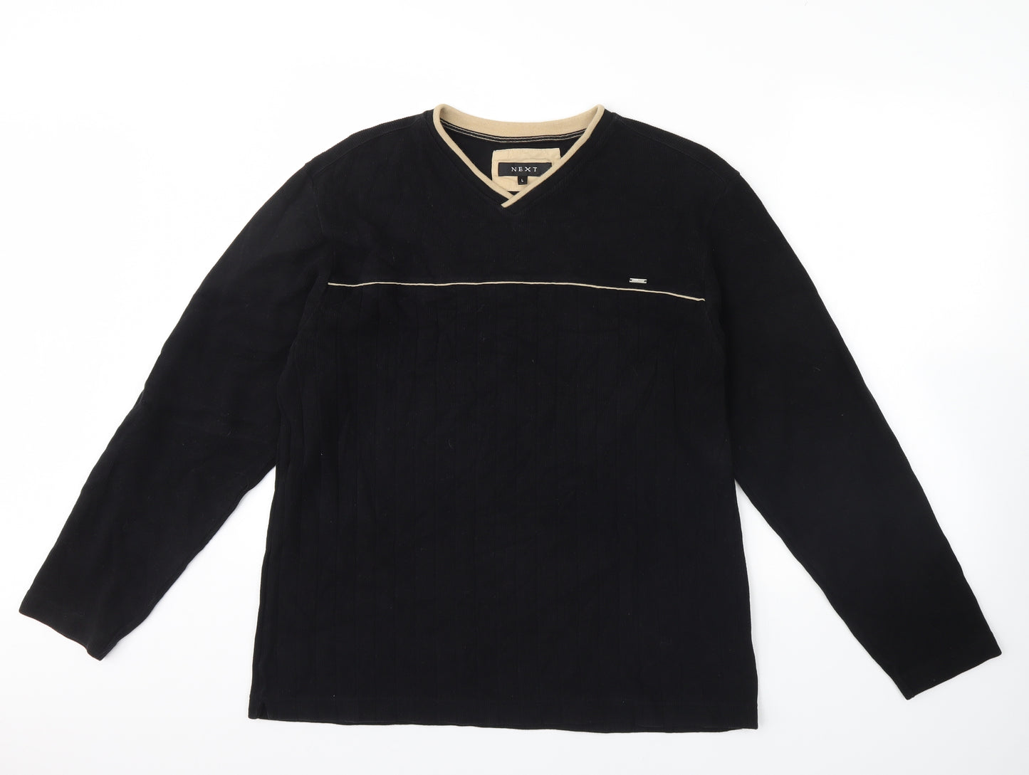 NEXT Mens Black   Pullover Jumper Size L