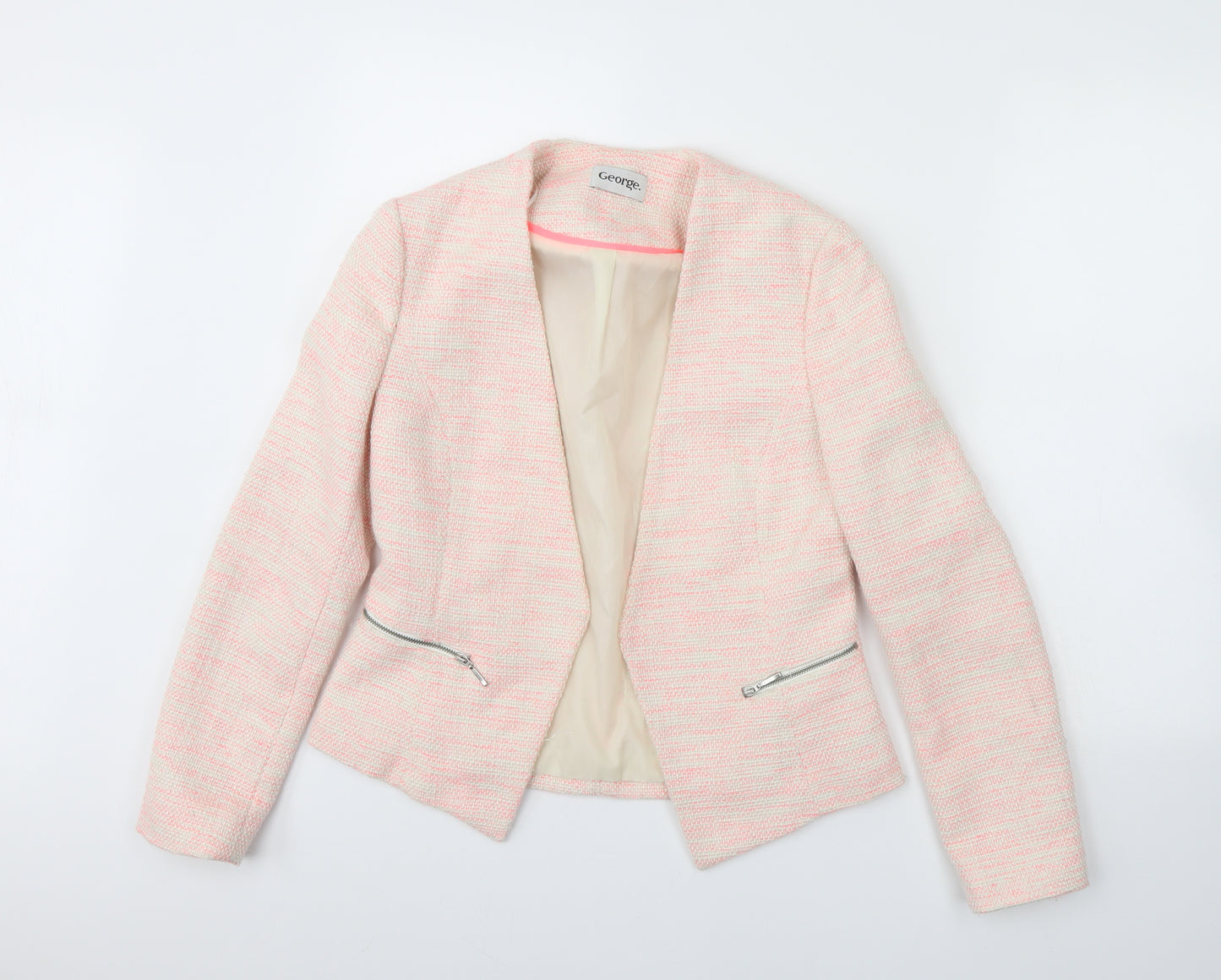 George Womens Pink   Jacket Blazer Size 8