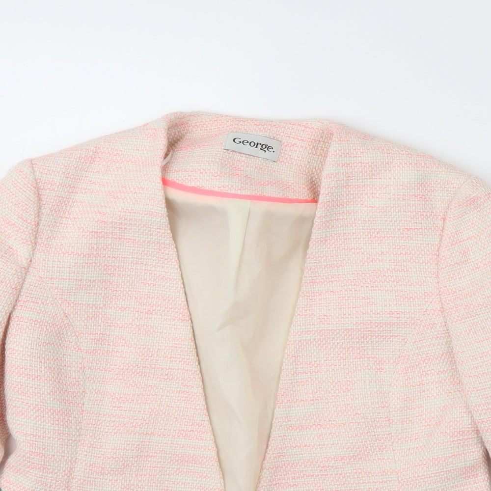 George Womens Pink   Jacket Blazer Size 8