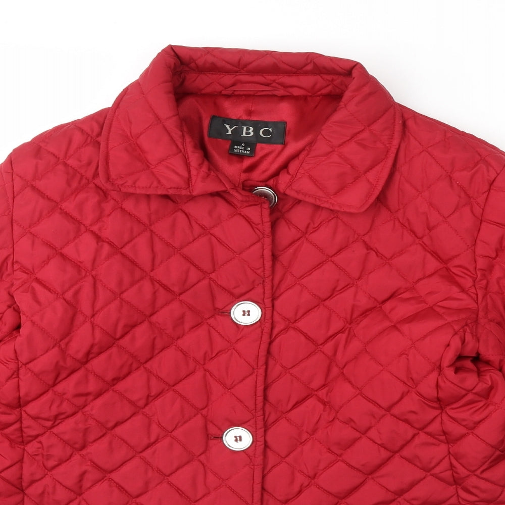 ybc Womens Red   Rain Coat Coat Size S
