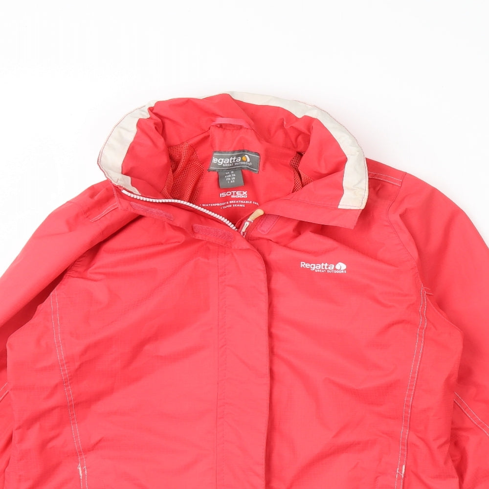 Regatta Womens Pink   Rain Coat Coat Size 10