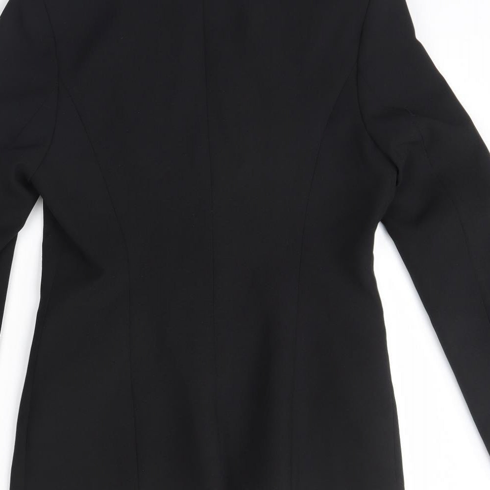 AMARANTO Womens Black   Jacket Blazer Size 8  - Shoulder Pads