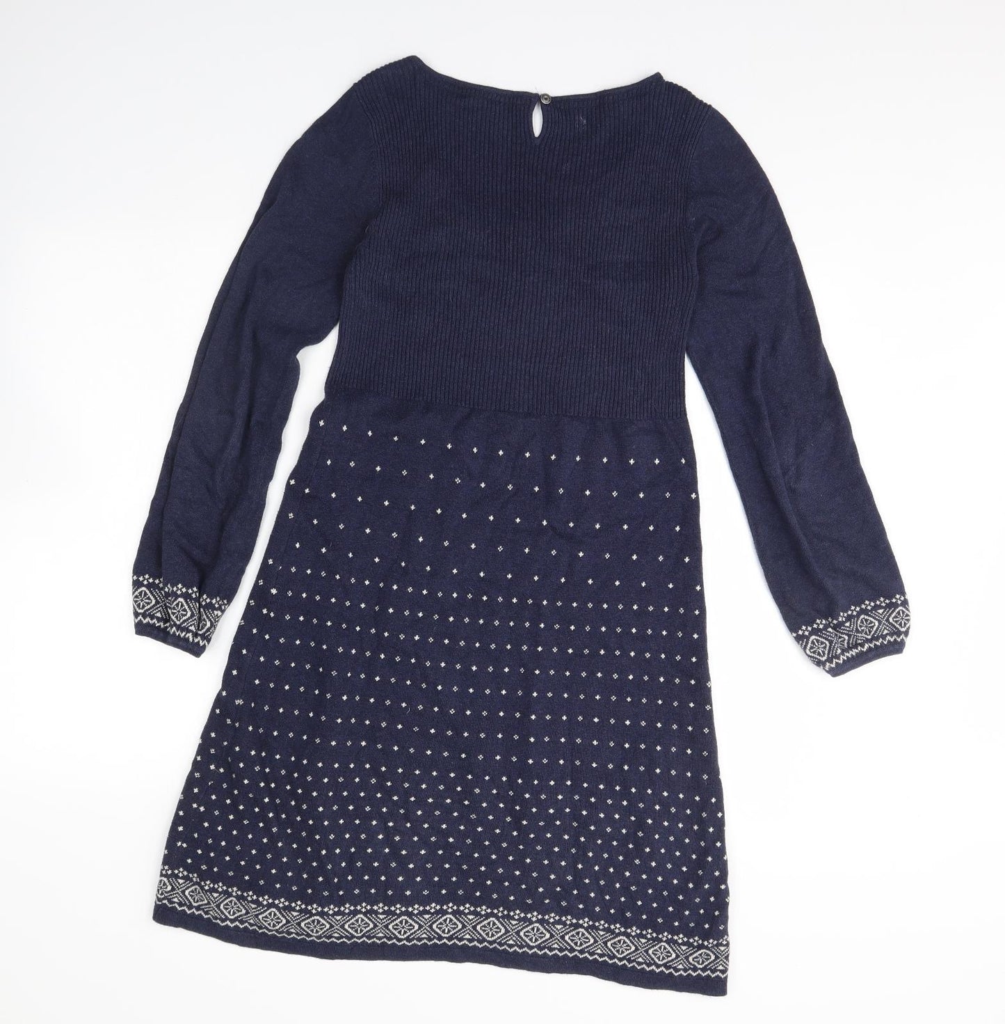 Fat Face Womens Blue   Jumper Dress  Size 10