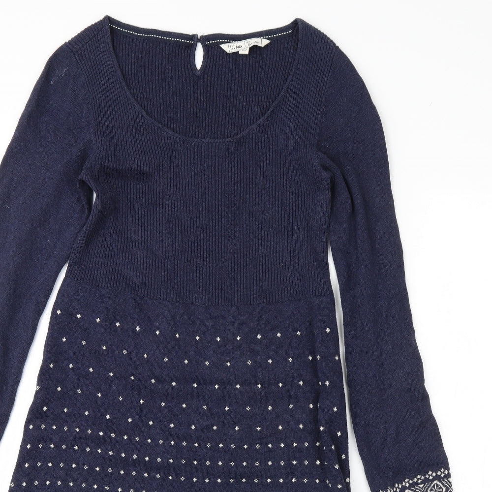 Fat Face Womens Blue   Jumper Dress  Size 10