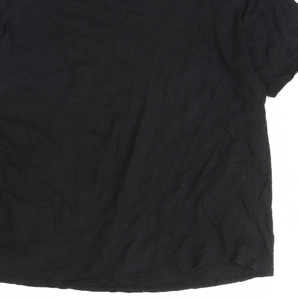 Boohoo Womens Black   Basic T-Shirt Size L
