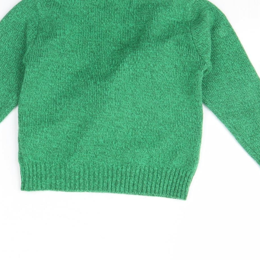Festive fun Boys Green   Pullover Jumper Size 3 Years  - Christmas jumper