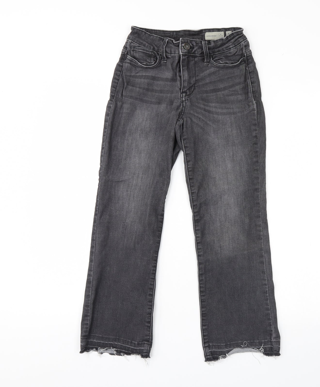 VERO MODA Womens Black  Denim Straight Jeans Size 29 L25 in