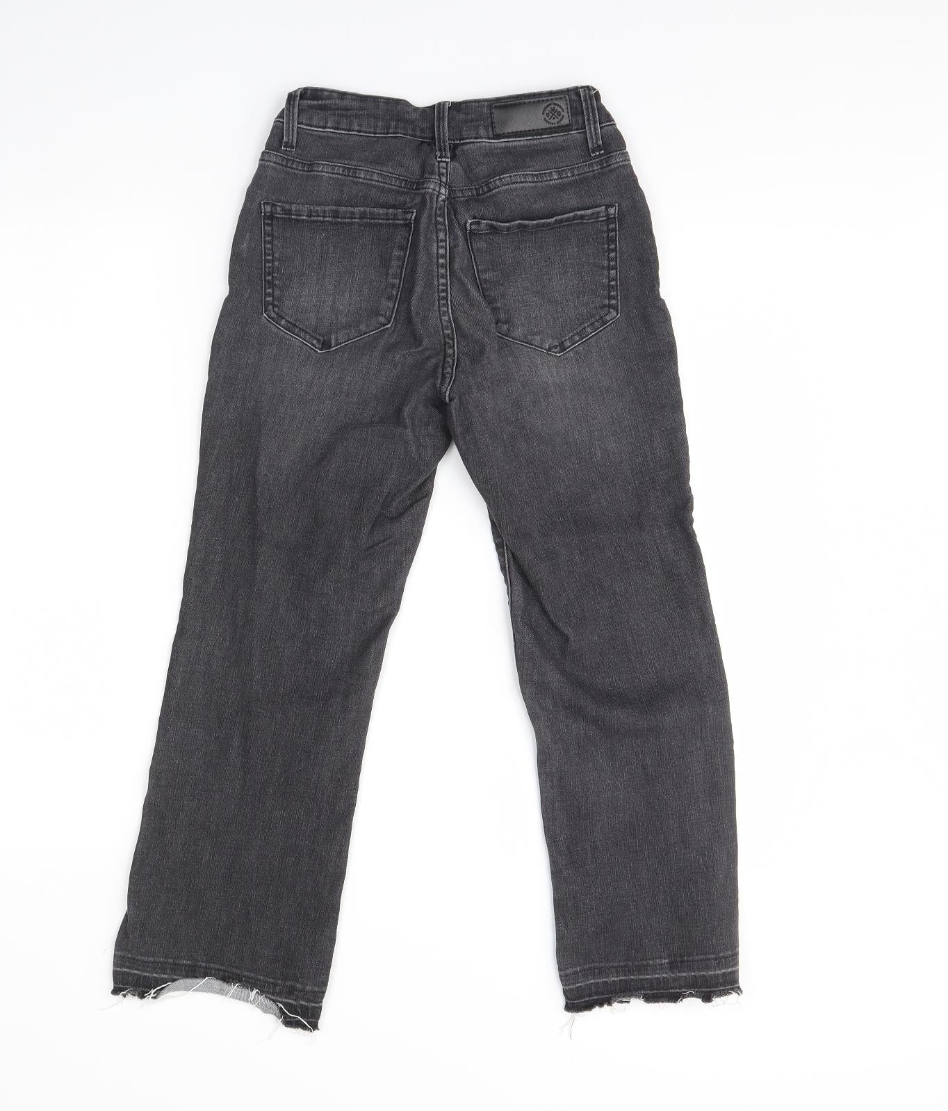 VERO MODA Womens Black  Denim Straight Jeans Size 29 L25 in