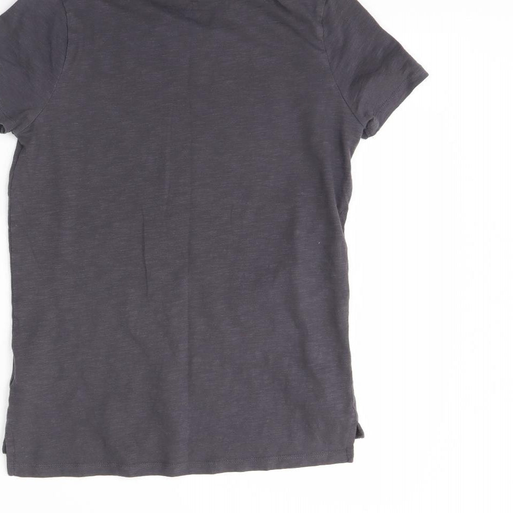 F&F Girls Grey   Basic T-Shirt Size 12 Years  - unicorn