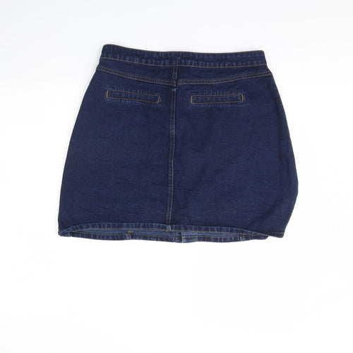 New Look Womens Blue  Denim Mini Skirt Size 14