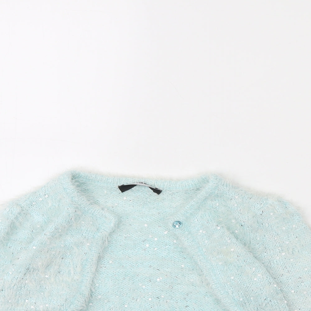 George Girls Blue   Cardigan Jumper Size 7 Years