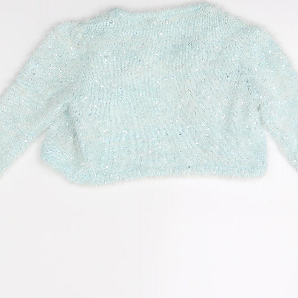 George Girls Blue   Cardigan Jumper Size 7 Years