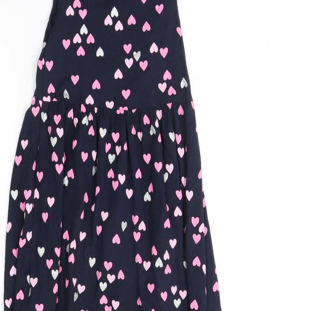 H&M Girls Blue Polka Dot  Fit & Flare  Size 6 Years