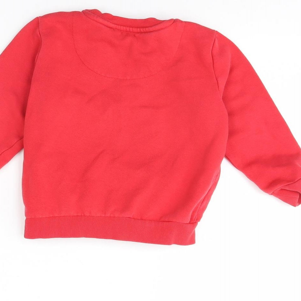 F&F Boys Red   Pullover Jumper Size 3 Years  - Christmas jumper