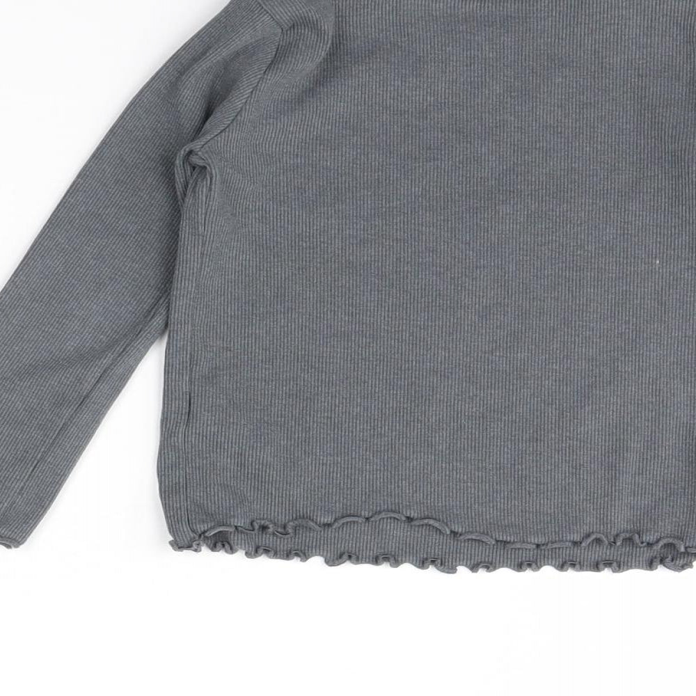 NEXT Girls Grey   Basic Blouse Size 2 Years