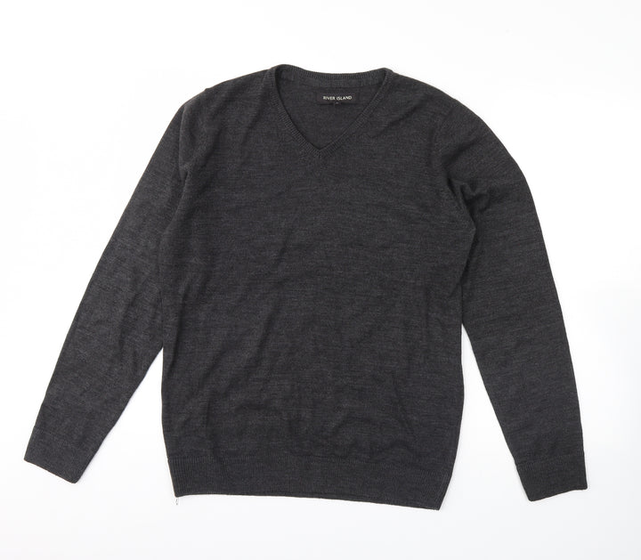 River Island Womens Grey   Pullover Jumper Size M