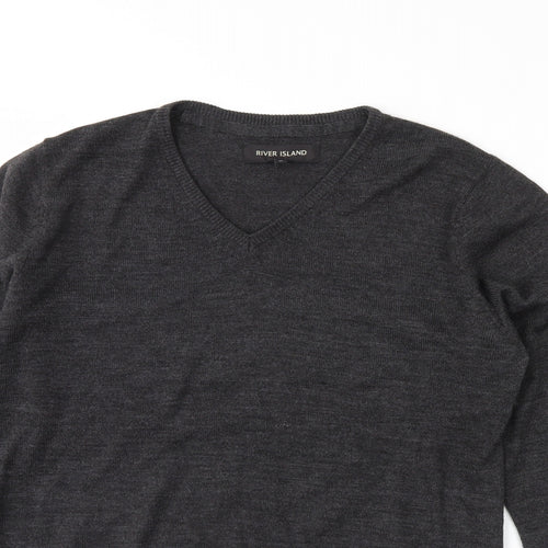 River Island Womens Grey   Pullover Jumper Size M