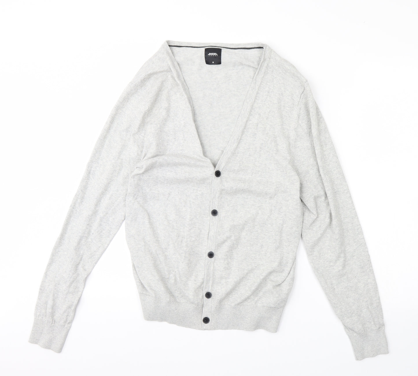 Burton Mens Grey   Cardigan Jumper Size M