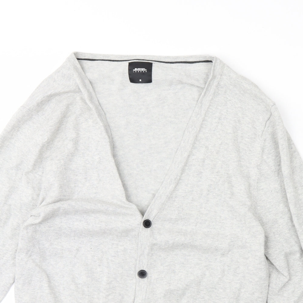 Burton Mens Grey   Cardigan Jumper Size M