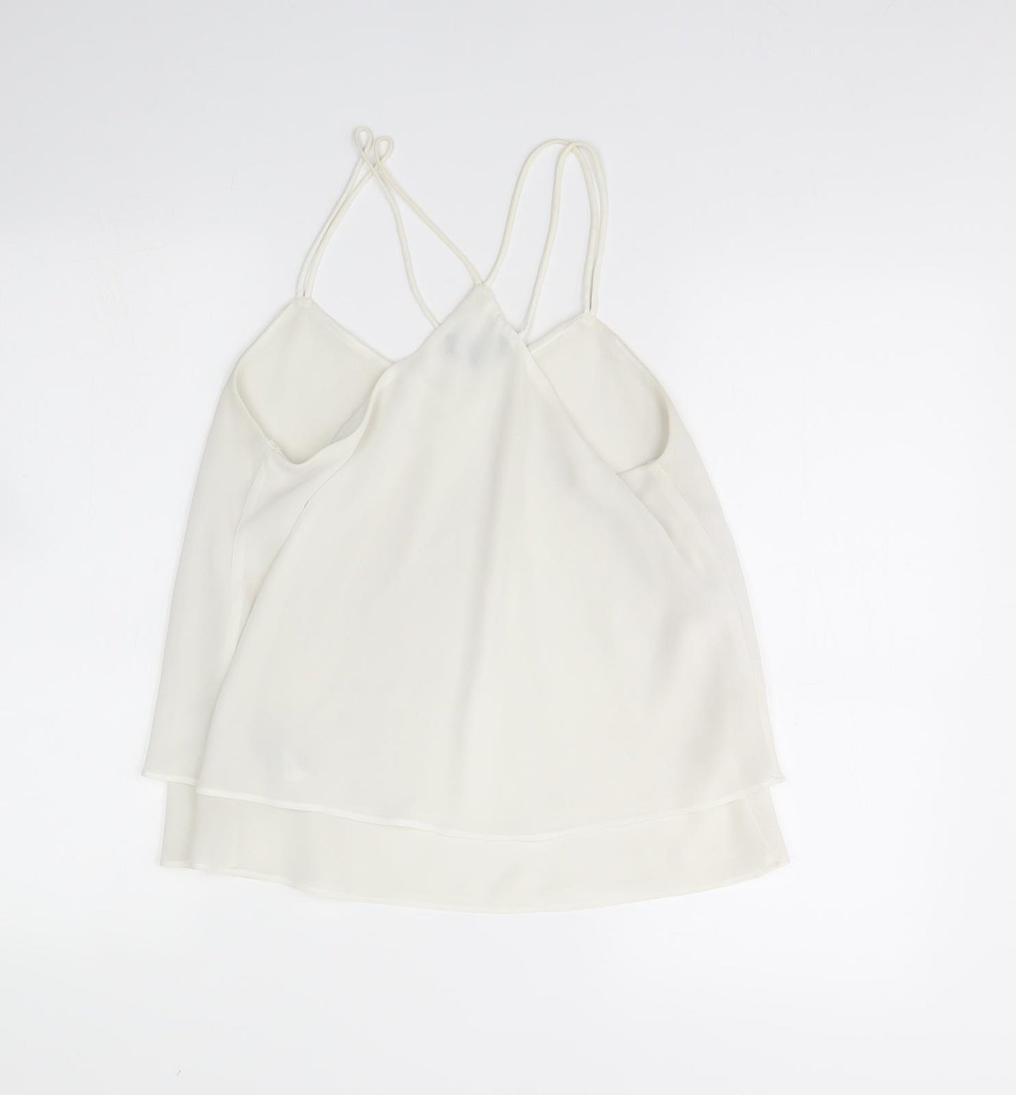 New Look Womens White   Basic Tank Size 10