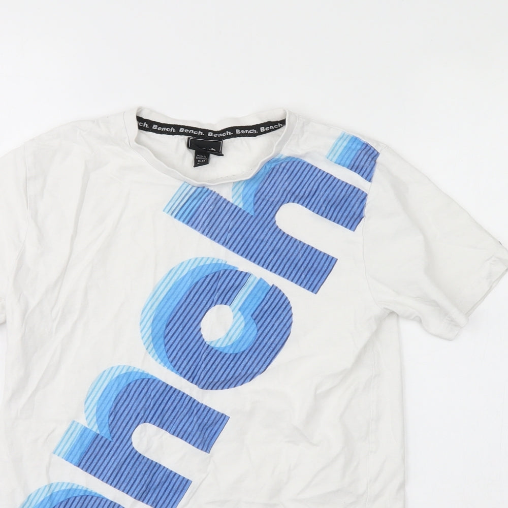 Bench Boys White   Basic T-Shirt Size 11 Years