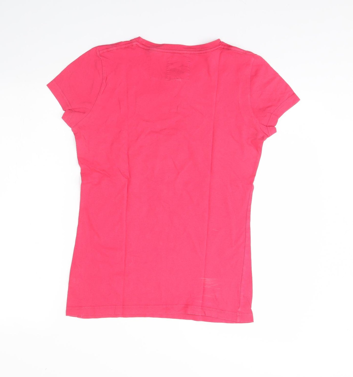 Jack Wills Womens Pink   Basic T-Shirt Size 10