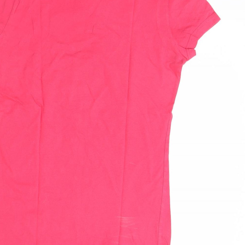Jack Wills Womens Pink   Basic T-Shirt Size 10
