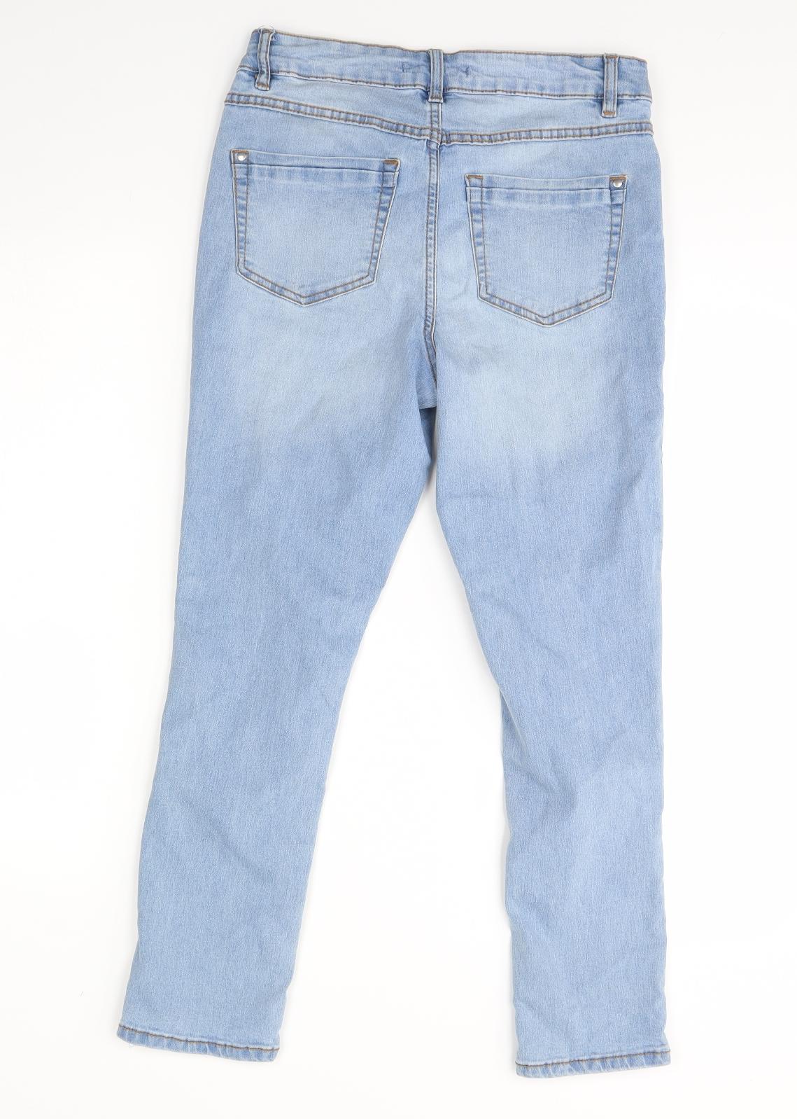 George Womens Blue  Denim Skinny Jeans Size 10 L28 in