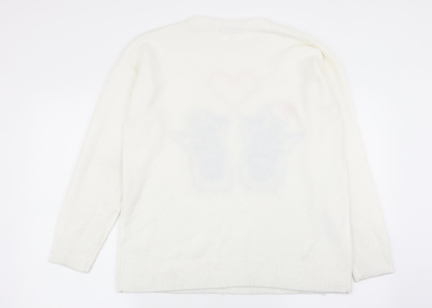 TU Womens White   Pullover Jumper Size 10