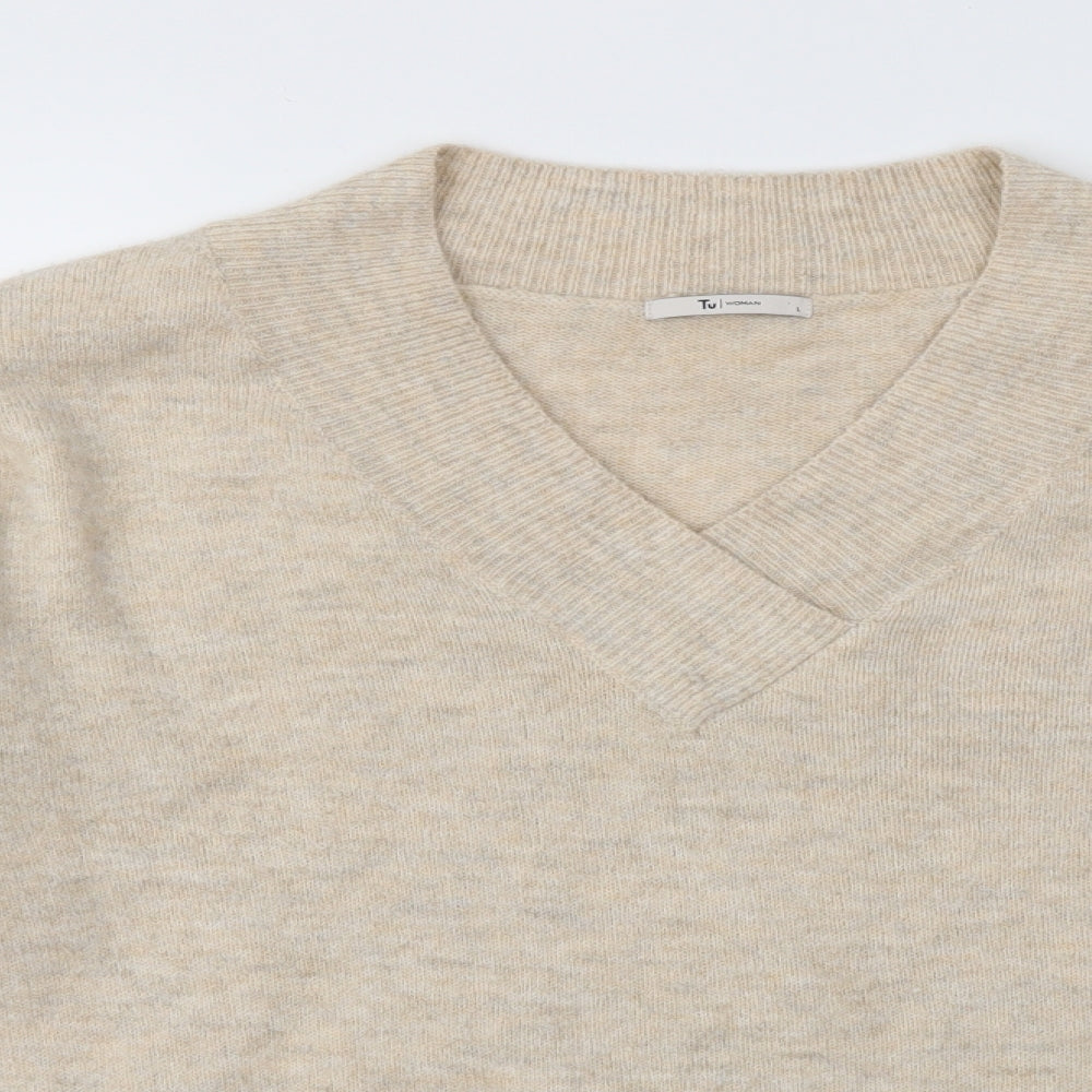 TU Womens Ivory   Pullover Jumper Size L