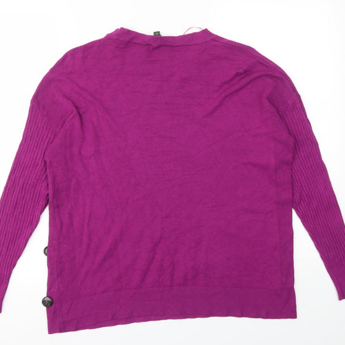 Bonmarché Womens Purple   Pullover Jumper Size 16