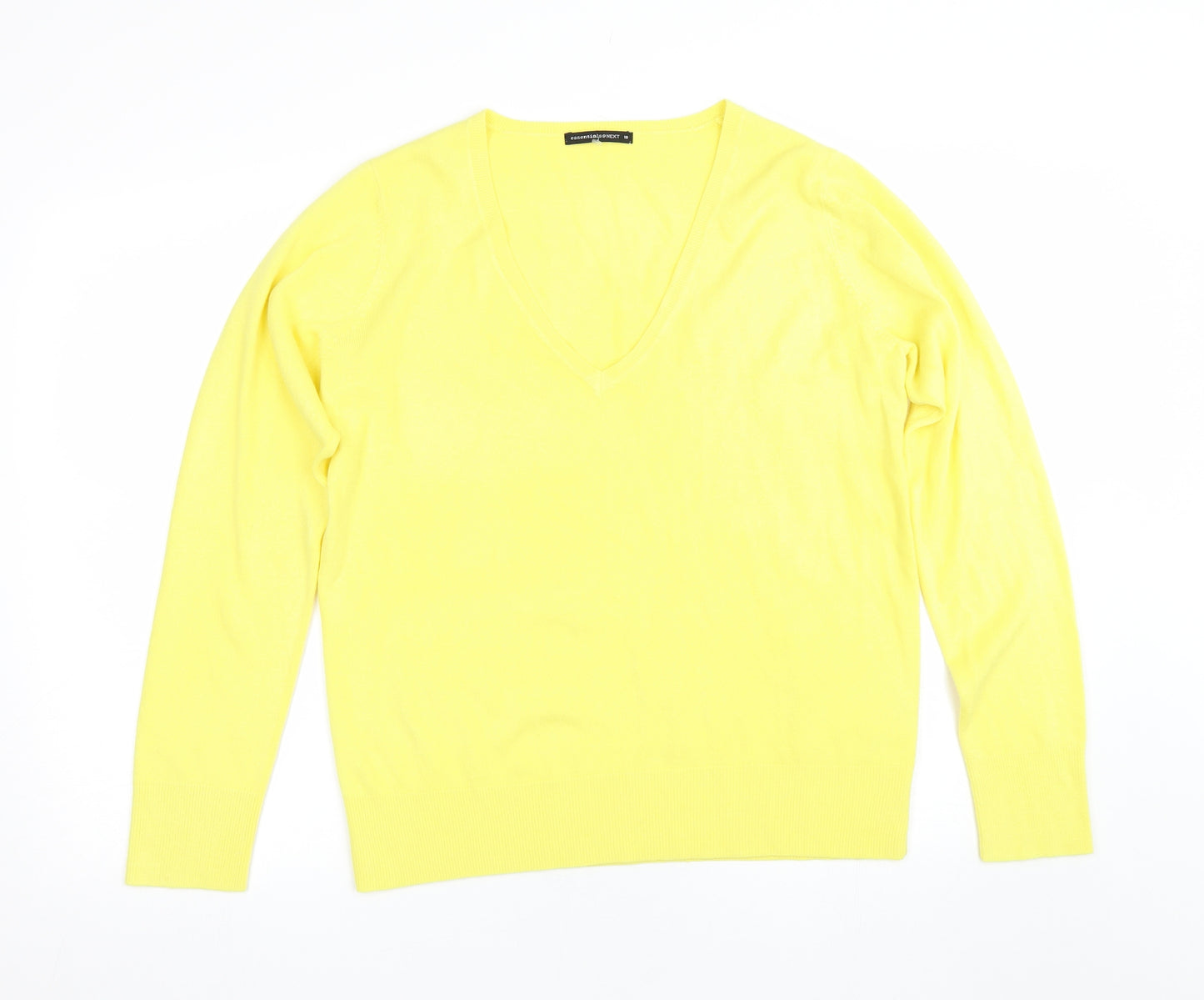 NEXT Womens Yellow   Pullover Jumper Size 18