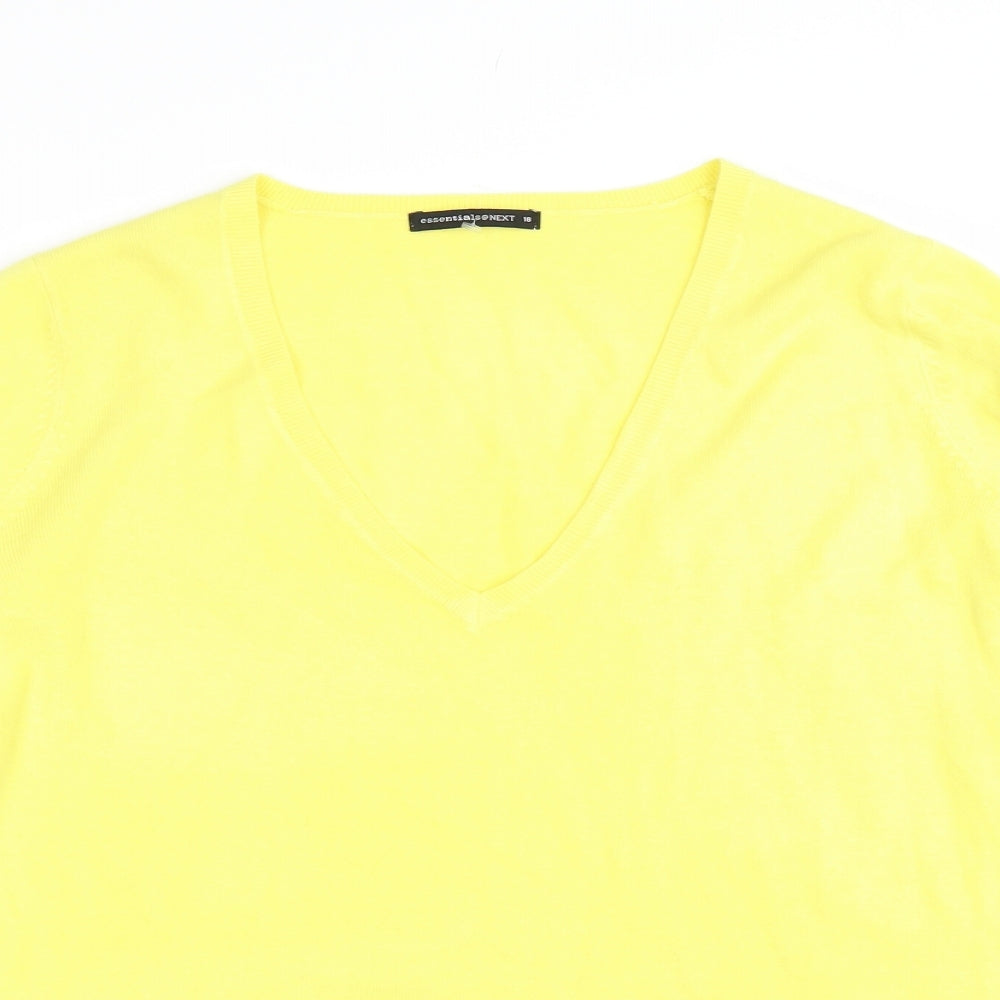 NEXT Womens Yellow   Pullover Jumper Size 18