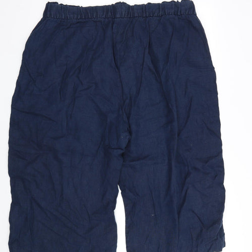 M&S Womens Blue   Cut-Off Shorts Size 20