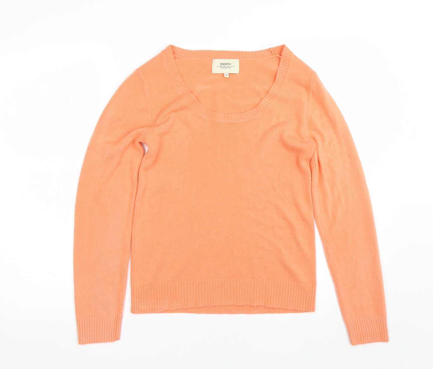 Papaya Womens Orange   Pullover Jumper Size 8
