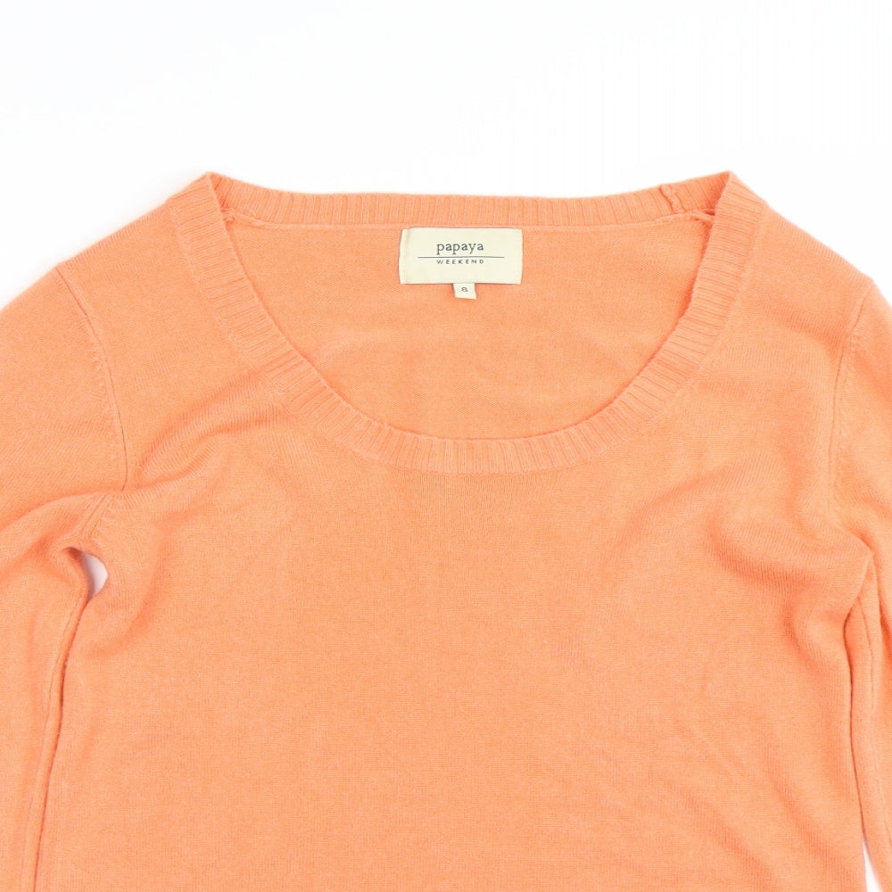Papaya Womens Orange   Pullover Jumper Size 8