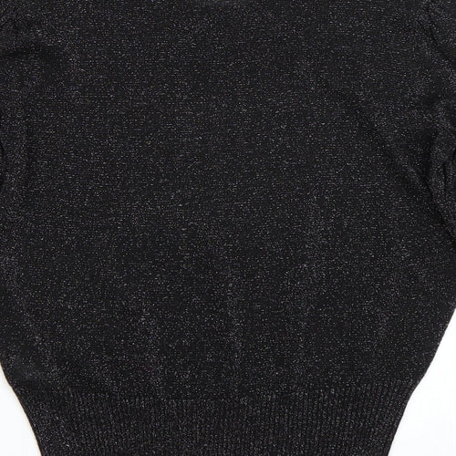 M&S Womens Black   Pullover Jumper Size 10