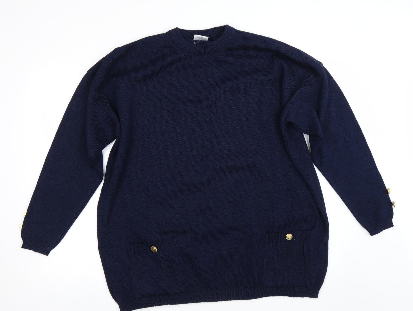 Fashion extra Womens Blue   Pullover Jumper Size 16