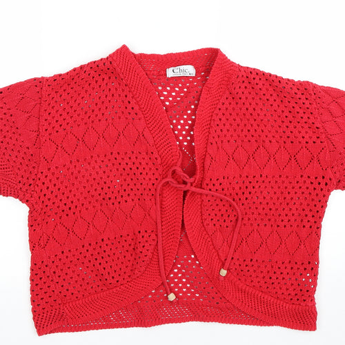 CHIC Womens Red   Cape Jumper Size M