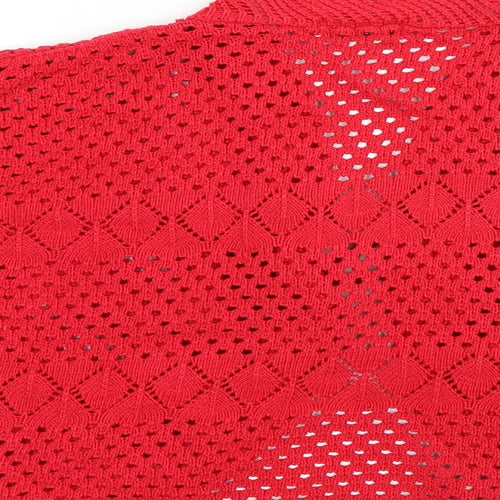 CHIC Womens Red   Cape Jumper Size M
